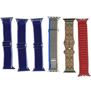Lot of 6 Watch Bands‎ 42/44/45/49mm Braided Silicone Magnetic